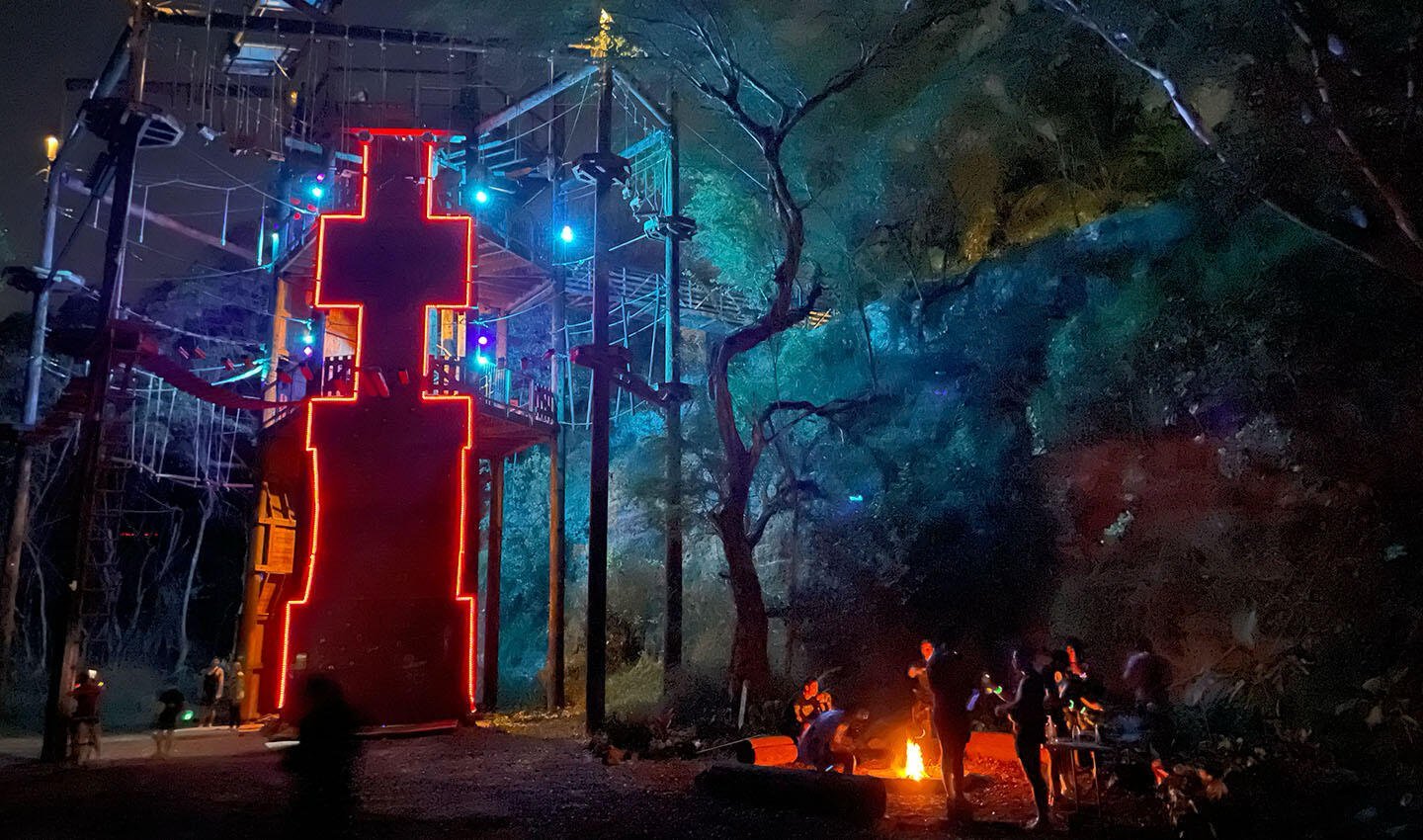 Coral Crater Adventure Park - Night Ninja Adventure Course Oahu-1