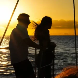 Three Tiki Sailing Sunset Swim & Sail Oahu 1